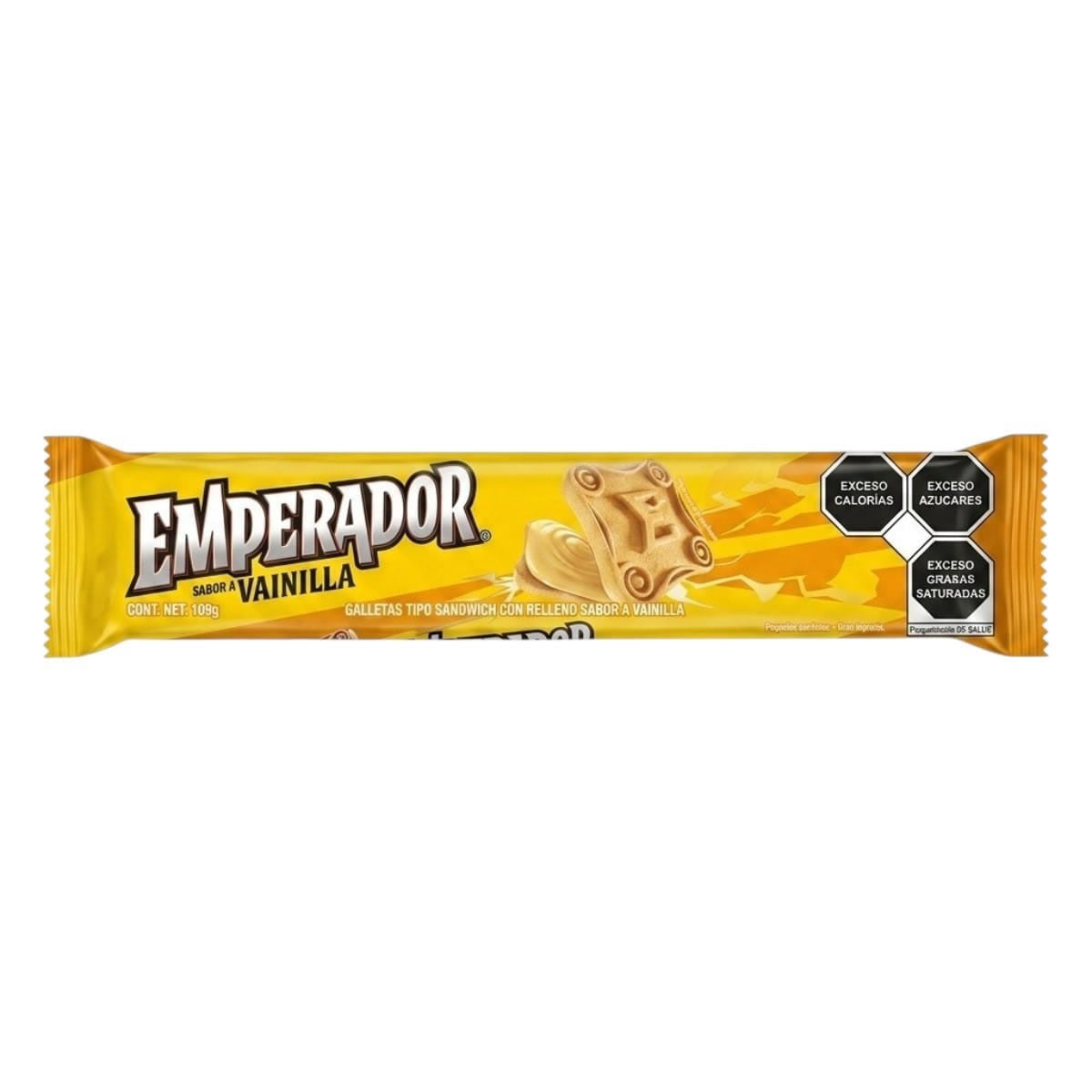 Galletas Gamesa Emperador Sabor Vainilla Caja 16pzs C/u109gr