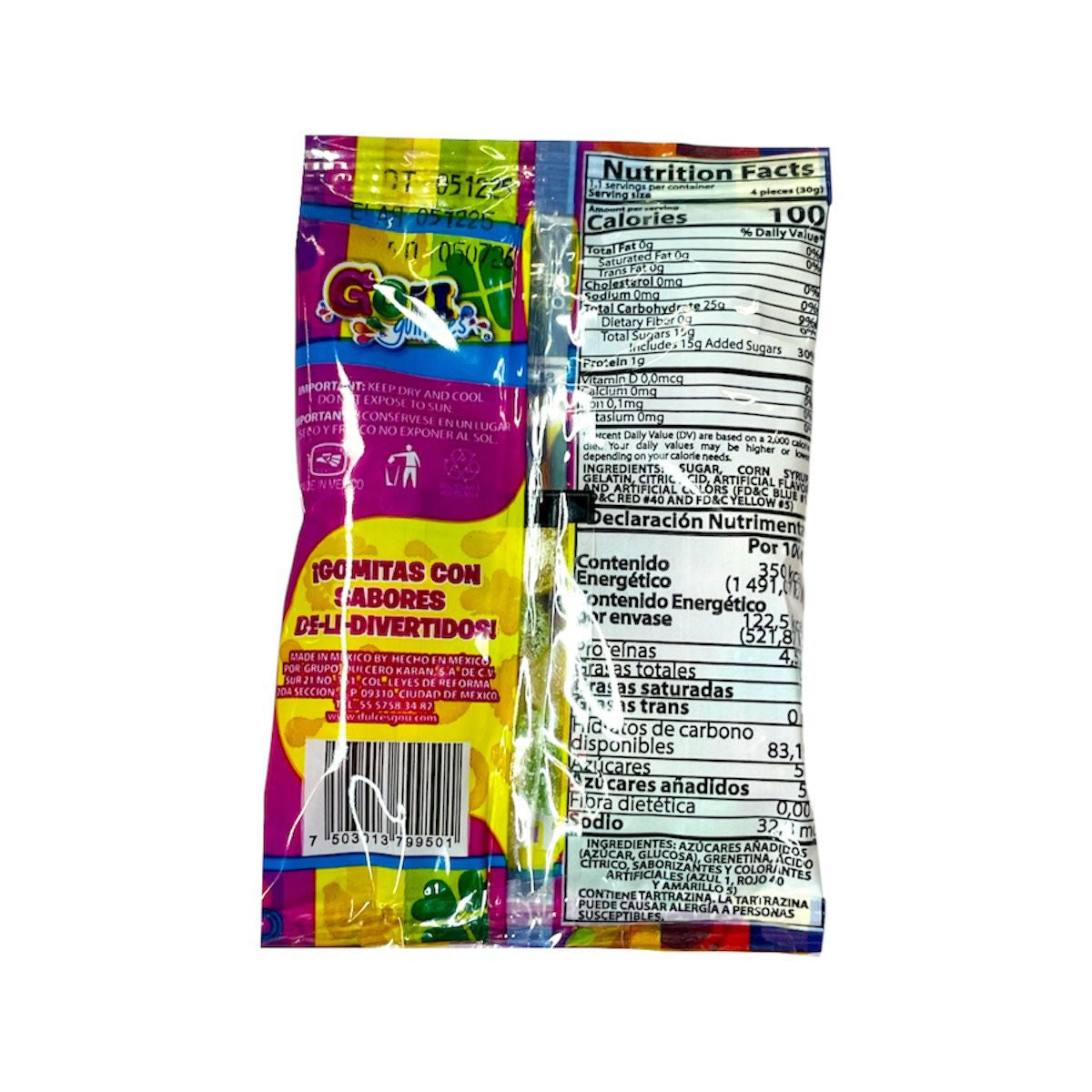 Gou Gummies Frutales Pack De 10 Gomitas De 35g