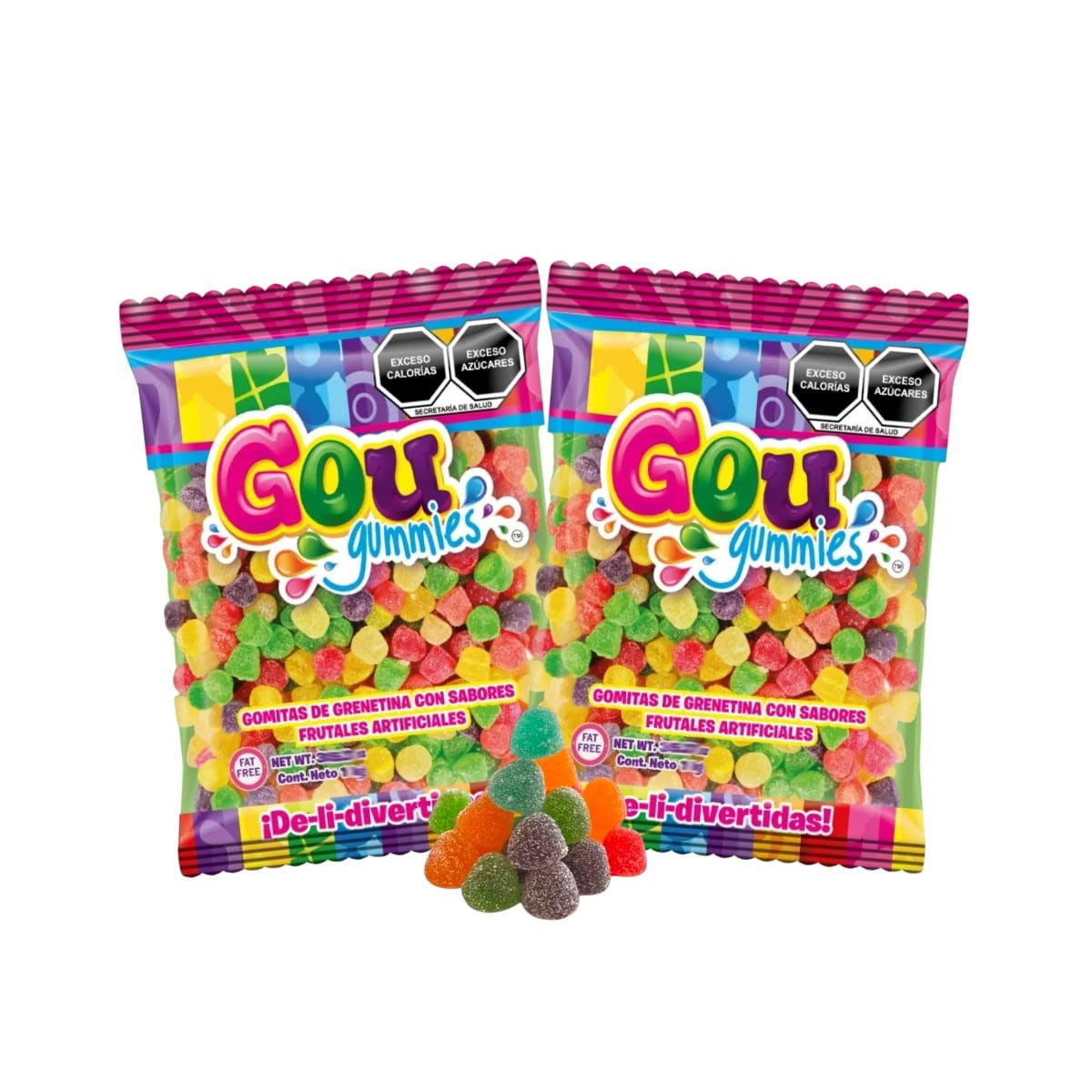 Gou Gummies Frutales Pack De 10 Gomitas De 35g