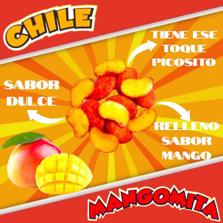 Mister Mangomitas Sabor Mango Cubiertas De Chile En Polvo 1kg