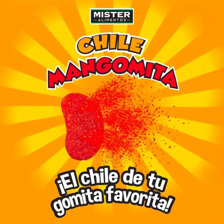 Mister Mangomitas Sabor Mango Cubiertas De Chile En Polvo 1kg