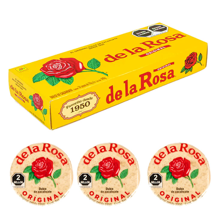 Mazapan De Cacahuate Original De La Rosa 30 Piezas