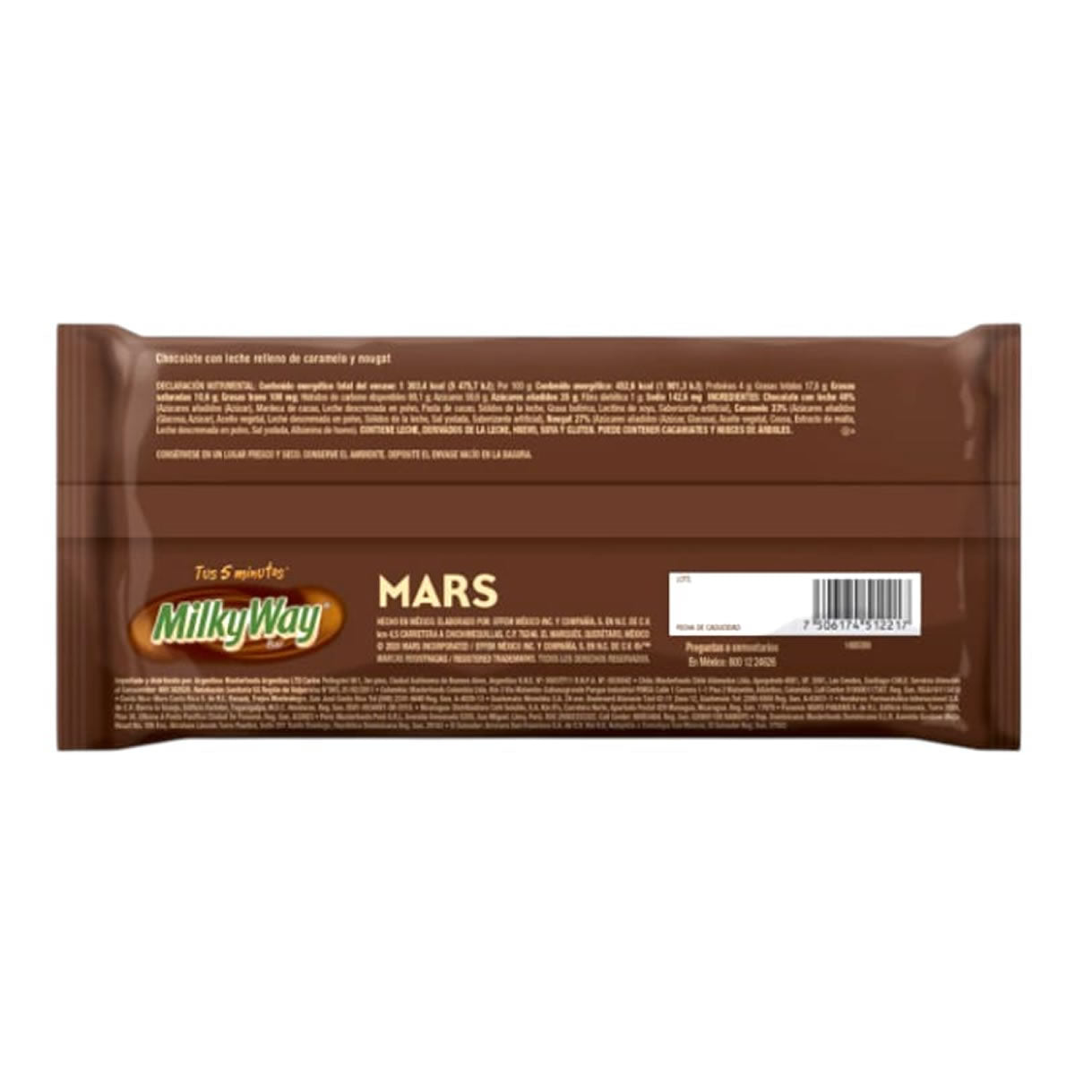 MilkyWay Chocolate Con Leche Relleno De Caramelo 6Pack