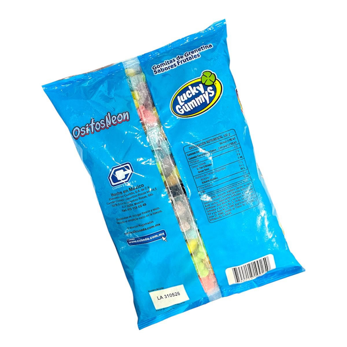 Gomitas Lucky Gummys Ositos Neon 1Kg