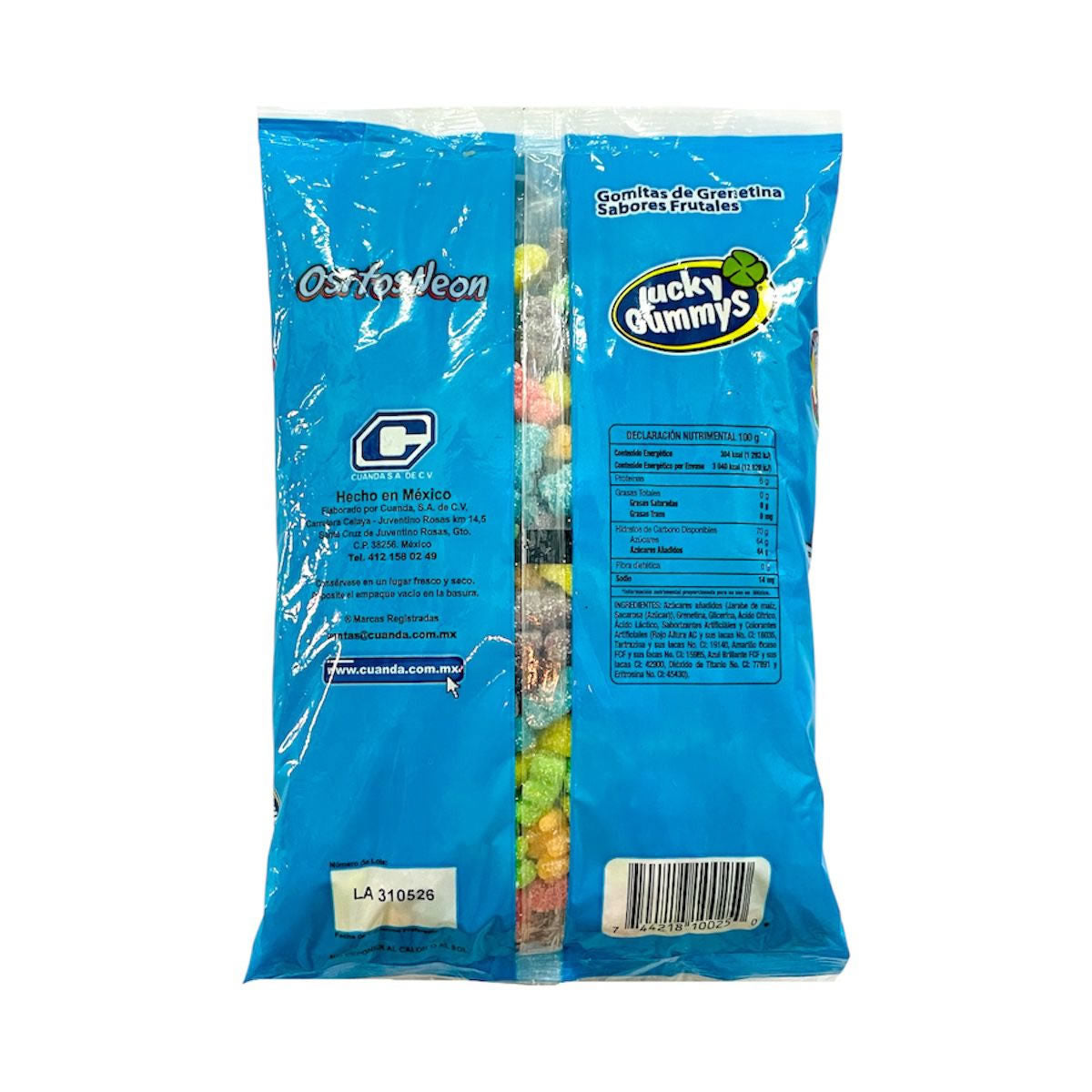 Gomitas Lucky Gummys Ositos Neon 1Kg
