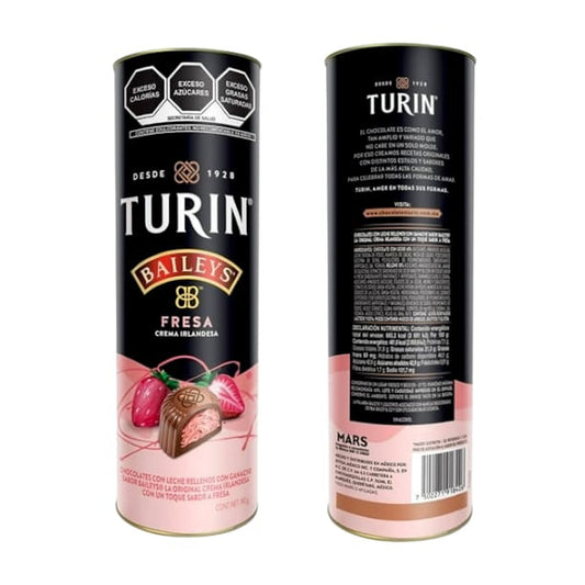Turin Chocolate Baileys Fresa Crema Irlandesa Tubo 180gr