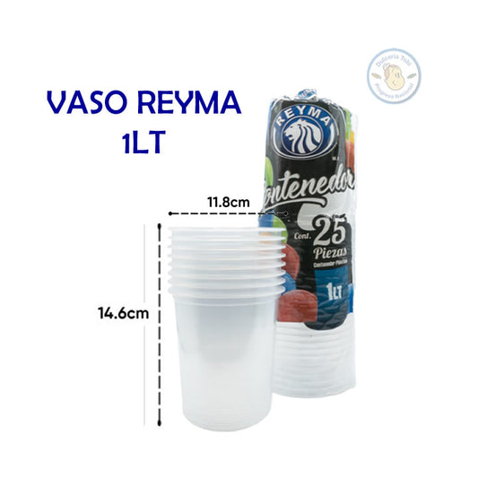 Vaso Reyma 1Lt 25 piezas