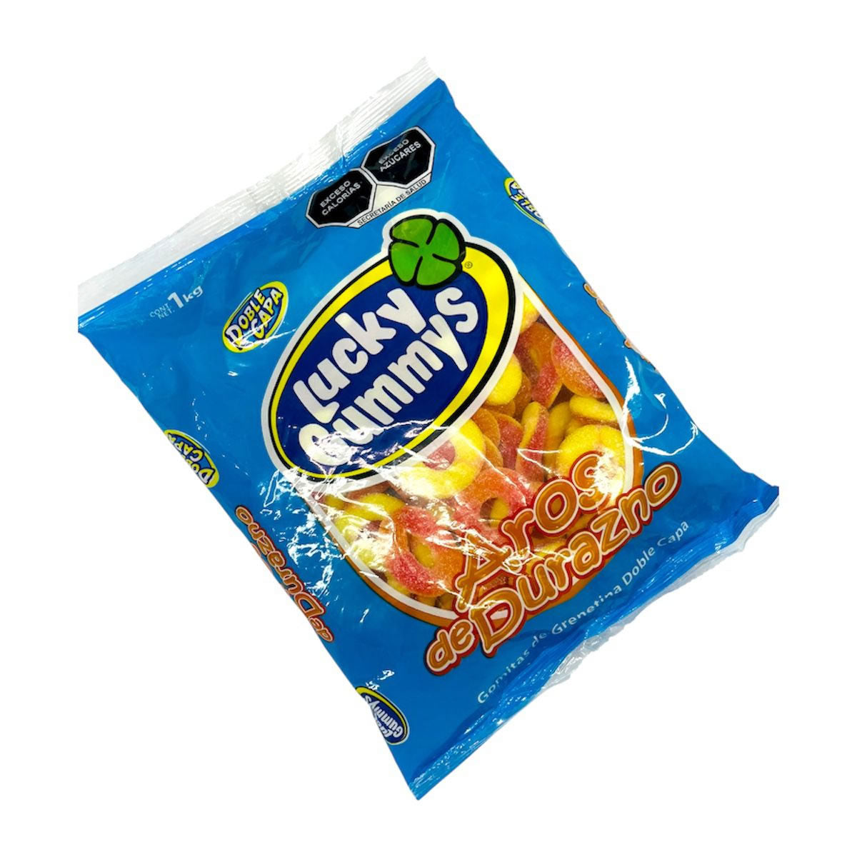Gomitas Lucky Gummys Aros De Durazno 1Kg