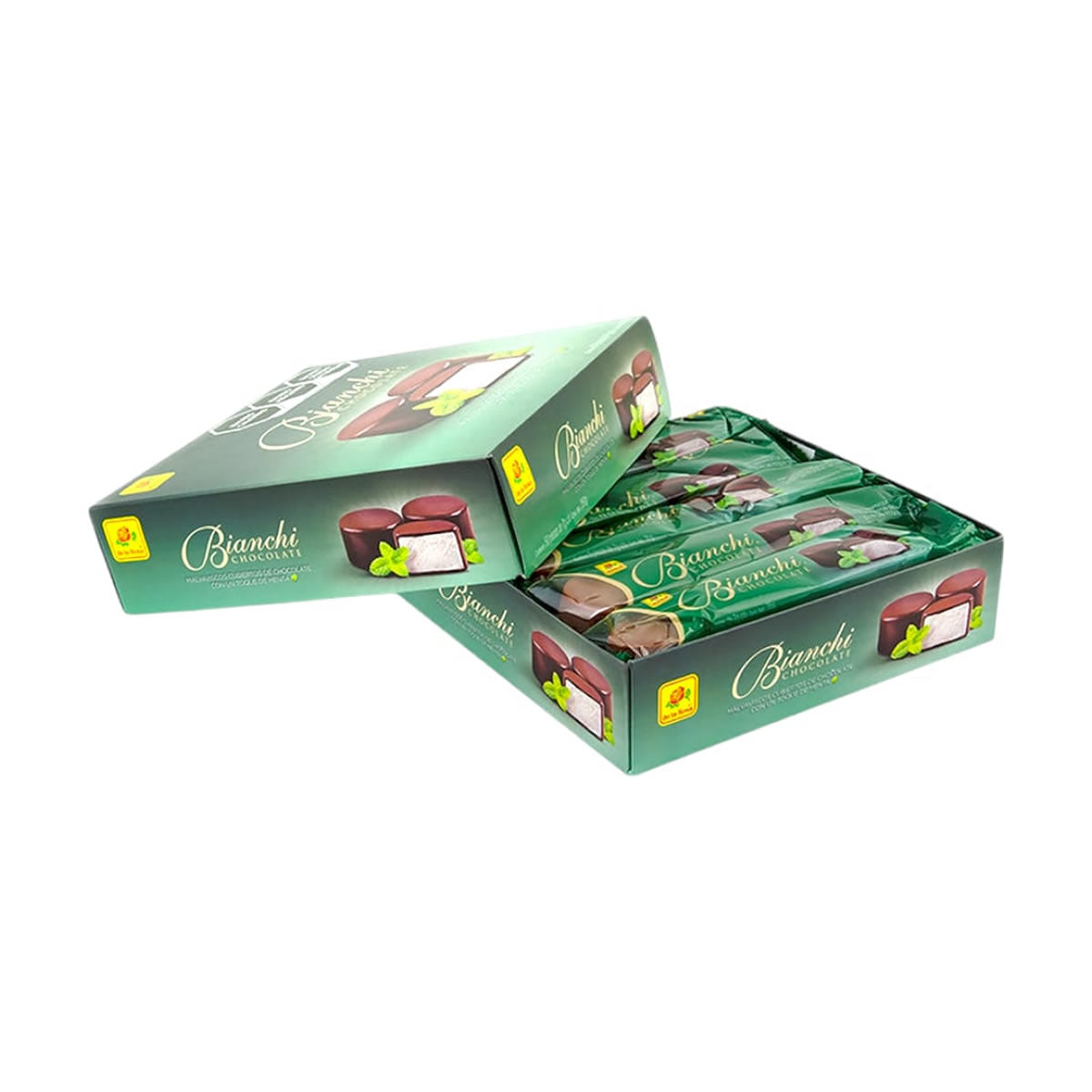 Bianchi Malvaviscos Cubiertos De Chocolate Con Menta De La Rosa 50Pzas