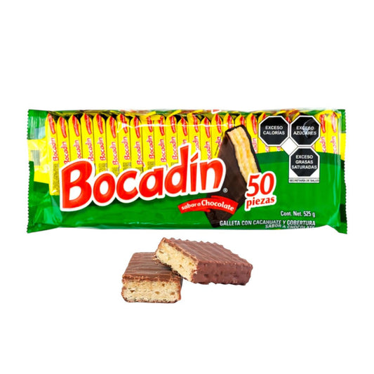 Bocadin Galleta Sabor A Chocolate 50 Piezas