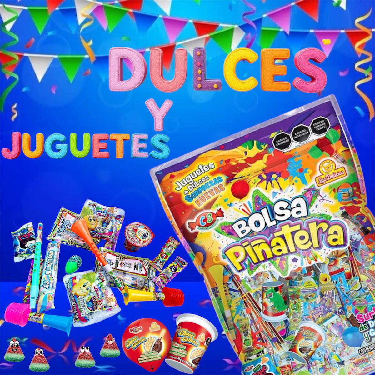 Las Delicias Bolsa Piñatera Surtido De Dulces 1.4Kg