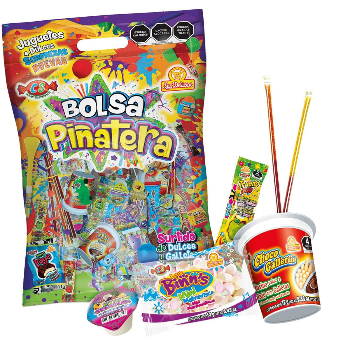 Las Delicias Bolsa Piñatera Surtido De Dulces 1.4Kg