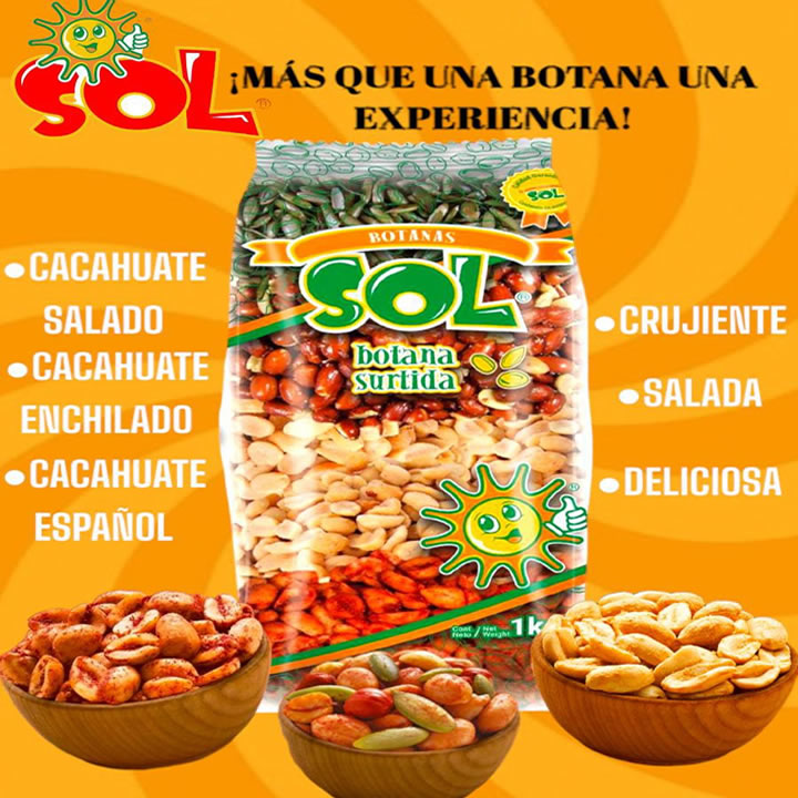 Sol Cacahuate Botana Surtida 1kg