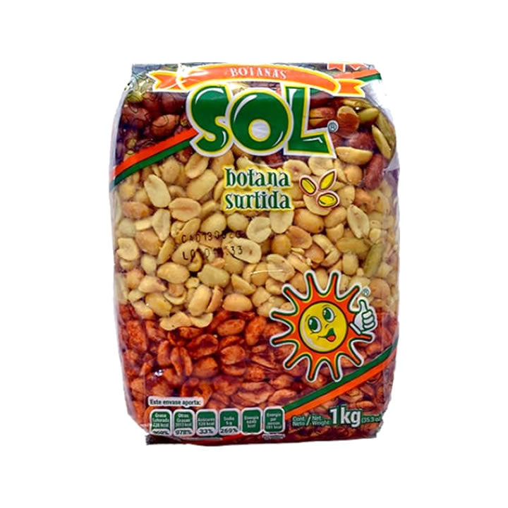 Sol Cacahuate Botana Surtida 1kg