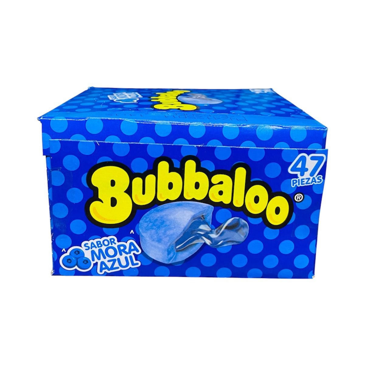 Bubbalo Goma De Mascar Con Centro Liquido Sabor Mora Azul 47Pz