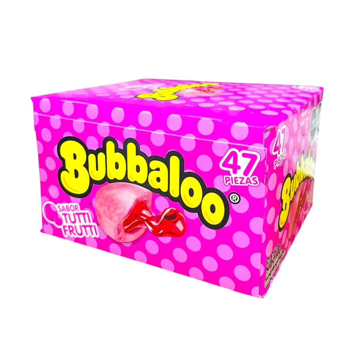Bubbalo Goma De Mascar Con Centro Liquido Sabor Tutti Frutti 47Pz