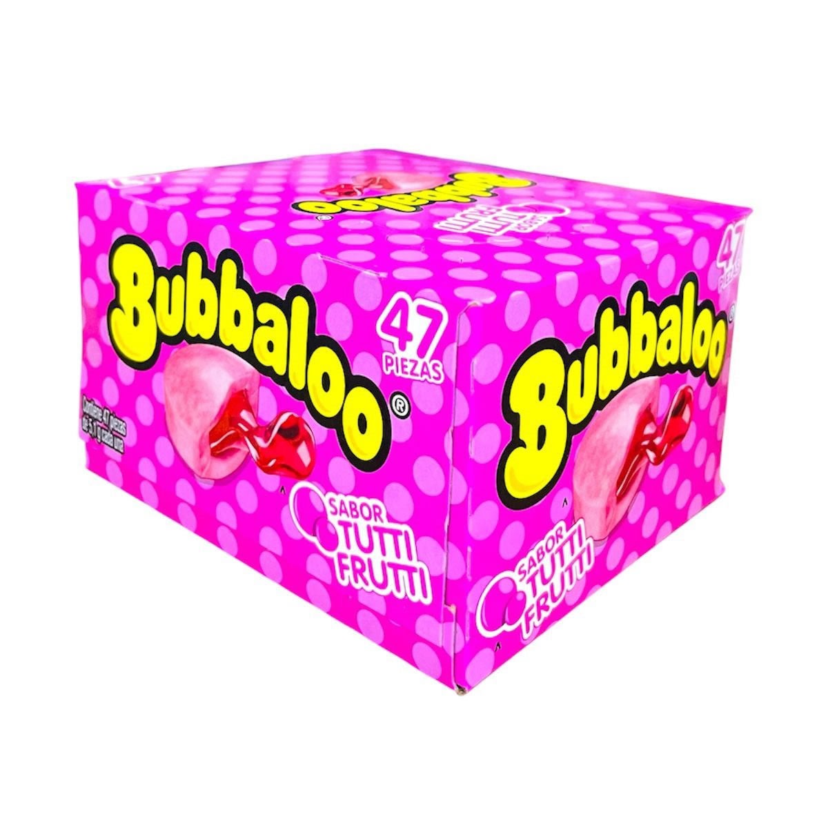 Bubbalo Goma De Mascar Con Centro Liquido Sabor Tutti Frutti 47Pz
