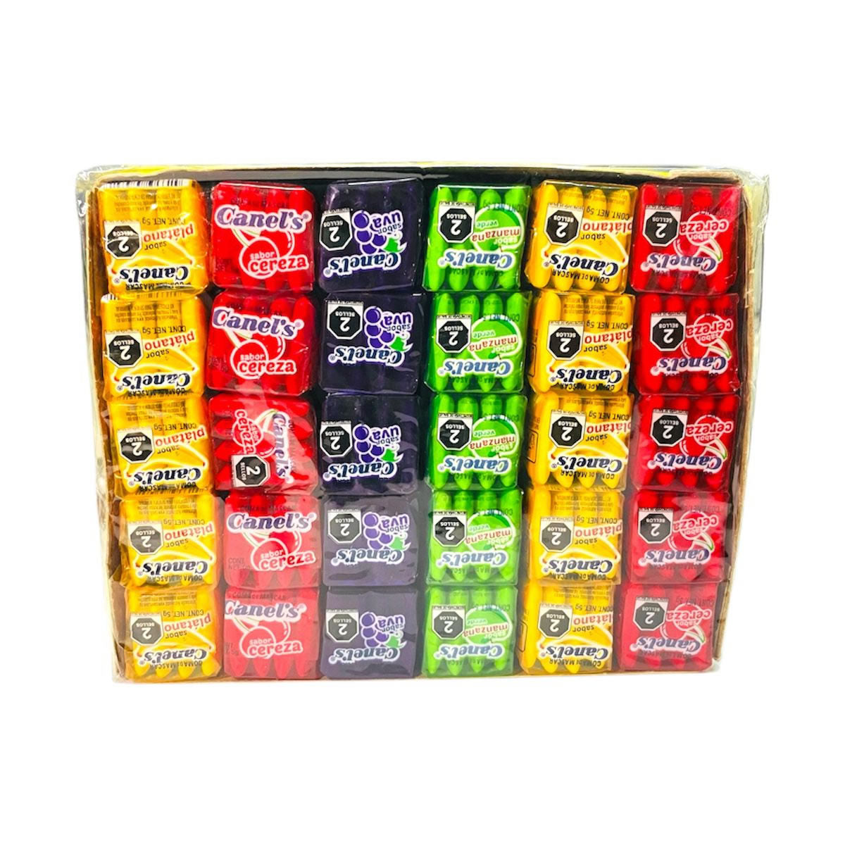 Chicle Canel’s Frutal Goma De Mascar Sabores Surtidos 4’s Con 60 Pzas