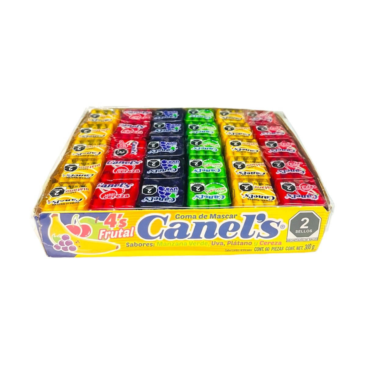 Chicle Canel’s Frutal Goma De Mascar Sabores Surtidos 4’s Con 60 Pzas