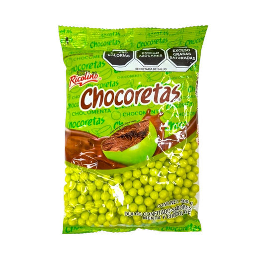 Chocoretas Agranel Ricolino Sabor Menta Y Chocolate 500gr