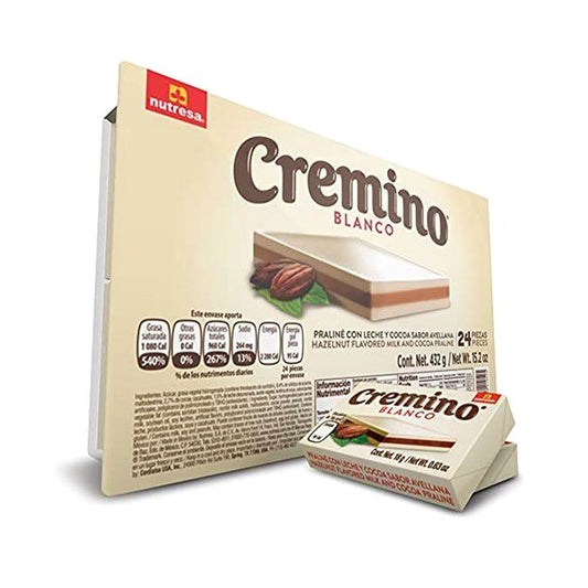 Cremino Tableta De Chocolate Blanco, Avellana Y Cocoa 24