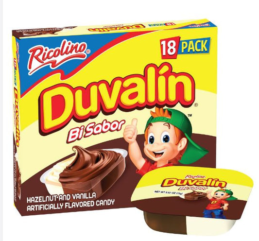 Duvalin Bi Sabor Avellana Y Vainilla De Ricolino 18 Pzas