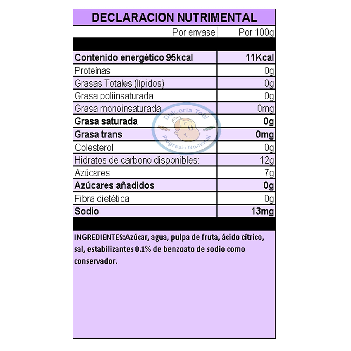 Escarchado Para Micheladas Gomichela Mora Azul 1.1kg.