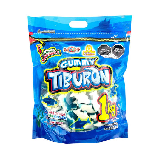 Las Delicias Gummys Tiburon Sabor Mora Azul 1Kg