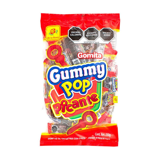 Gomitas Gummy Pop Con Chile C/Envoltura Individual 25 Piezas