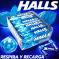 Halls Caramelo Macizo Sabor Menta 12 Piezas