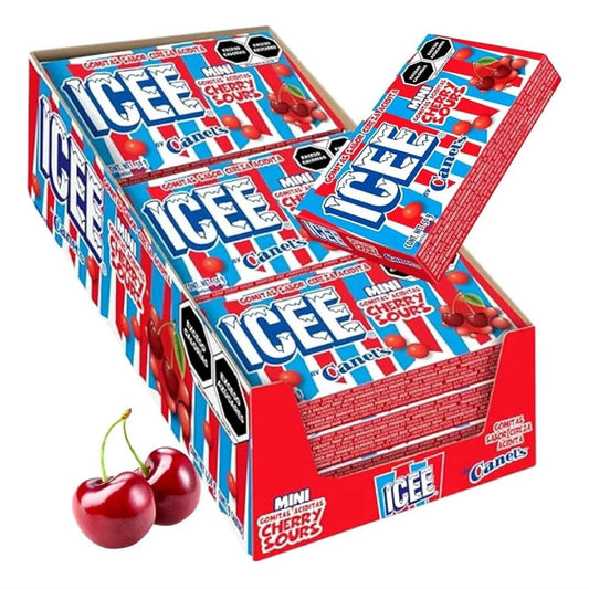 Icee Gomitas Mini Sabor Cereza Acidita 9 Piezas De 50gr C/una