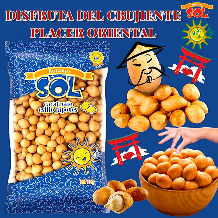 Sol Cacahuate Japones Botana De 1kg