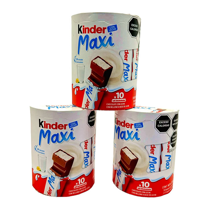 Kinder Maxi Chocolate Con Leche 10 Piezas