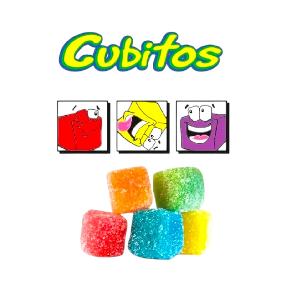Gomitas Lucky Gummys Cubitos Sabores Frutales 1Kg
