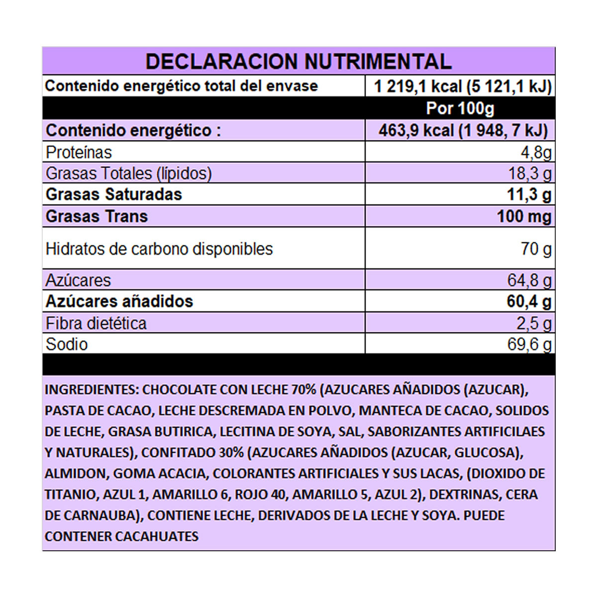 M&m Chocolates Con Leche Confitados 6Pack 226,8g