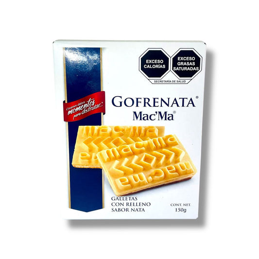 MacMa Galleta Gofrenata Con Relleno Sabor A Nata 150gr