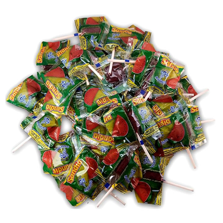 Paleta Sandia Enchilada 40 Pzas Mara Sandia Con Chile Kosher
