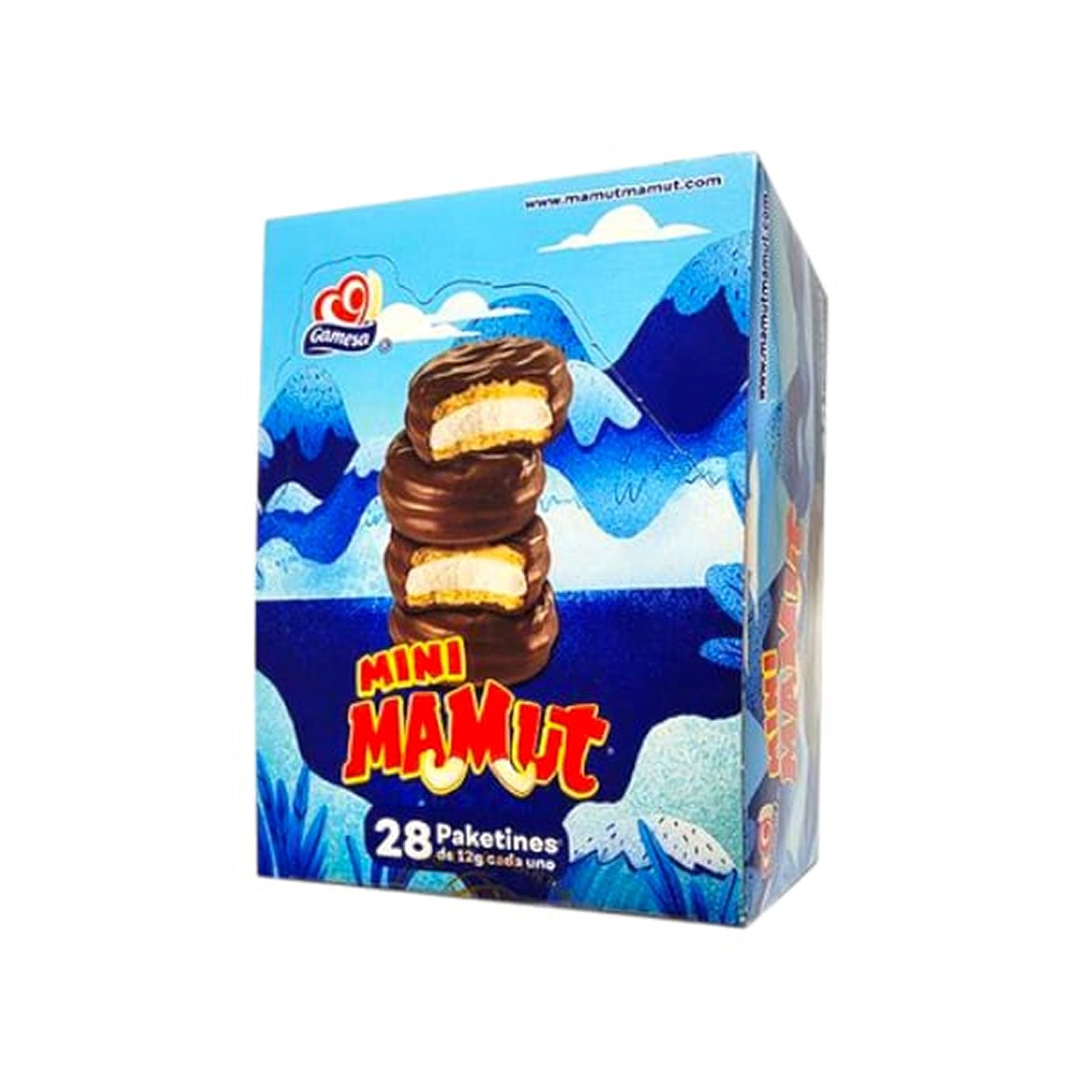 Mini Mamut Galletas Cubiertas De Chocolate Con Malvavisco 28 Piezas