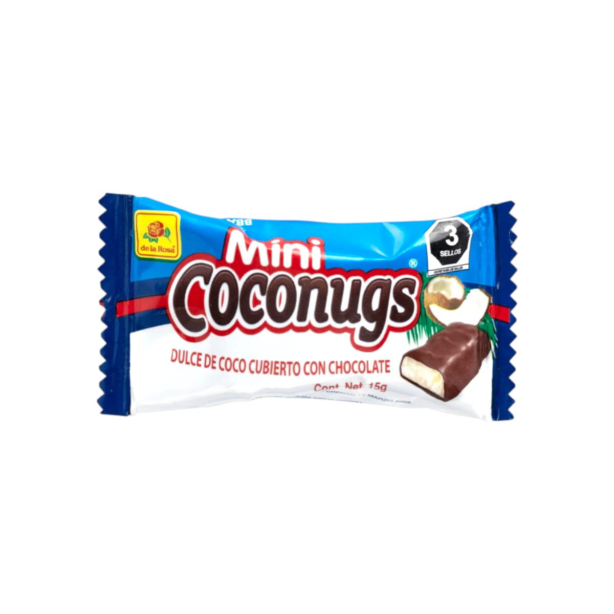 De La Rosa Mini Coconugs Dulce De Coco Cubierto Con Chocolate 360gr