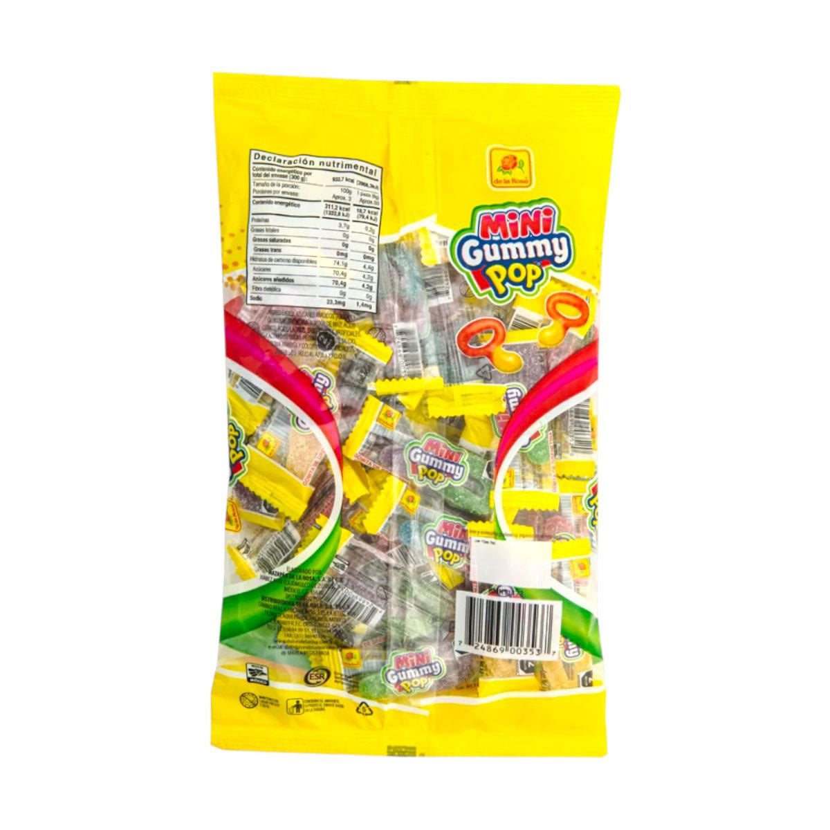 De La Rosa Mini Gummy Pop 50Pz Aprox Gomitas En Forma De Llavesitas
