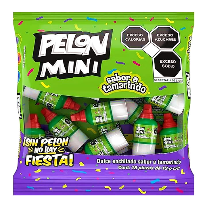 Pelon Pelo Rico Mini Sabor Tamarindo 18 Piezas