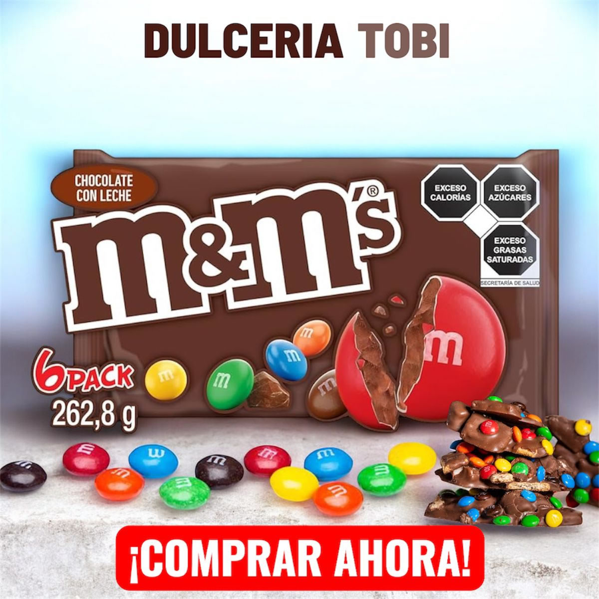 M&m Chocolates Con Leche Confitados 6Pack 226,8g