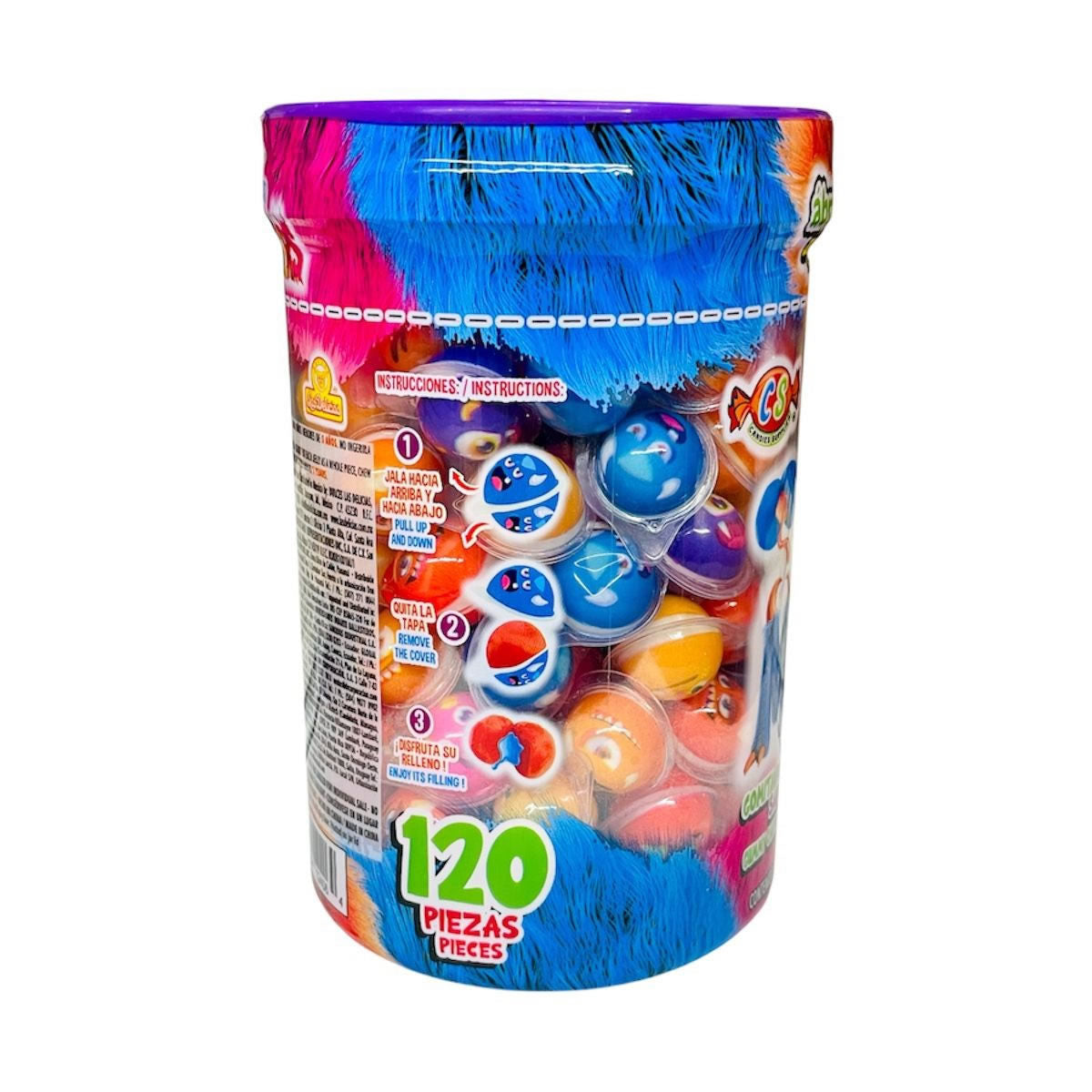 Mini Gummy Monsters Gomita Con Relleno Frutal 120Pz Las Delicias