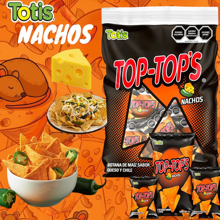 Totis Top Tops Nachos Bolsa Con 10 Piezas