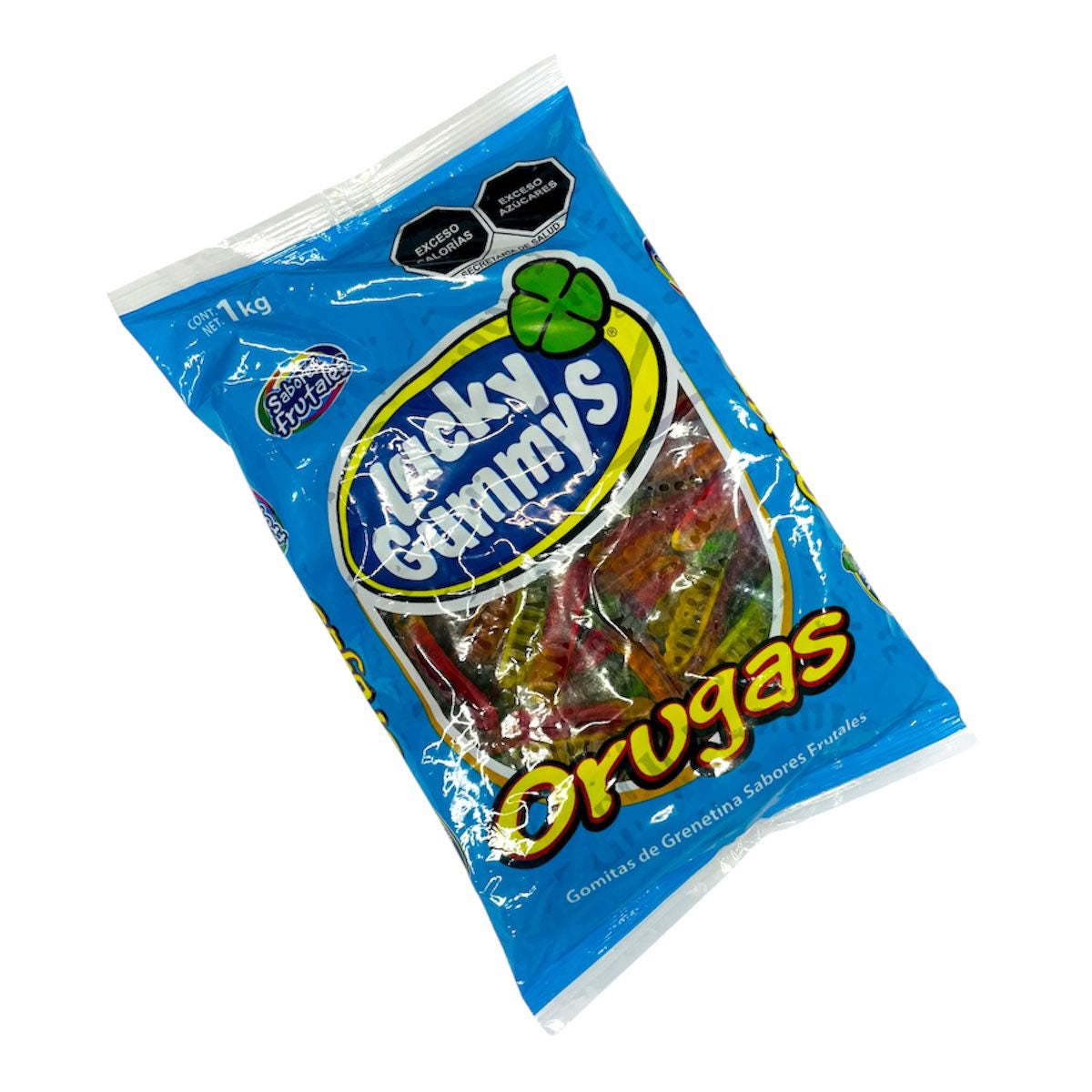 Gomitas Lucky Gummys Orugas Sabores Frutales 1Kg