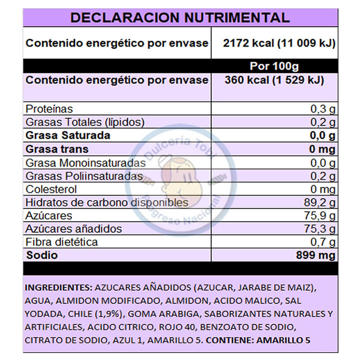 Vero Pica Fresa Gigante Sabor Fresa 120g Con 60 Piezas