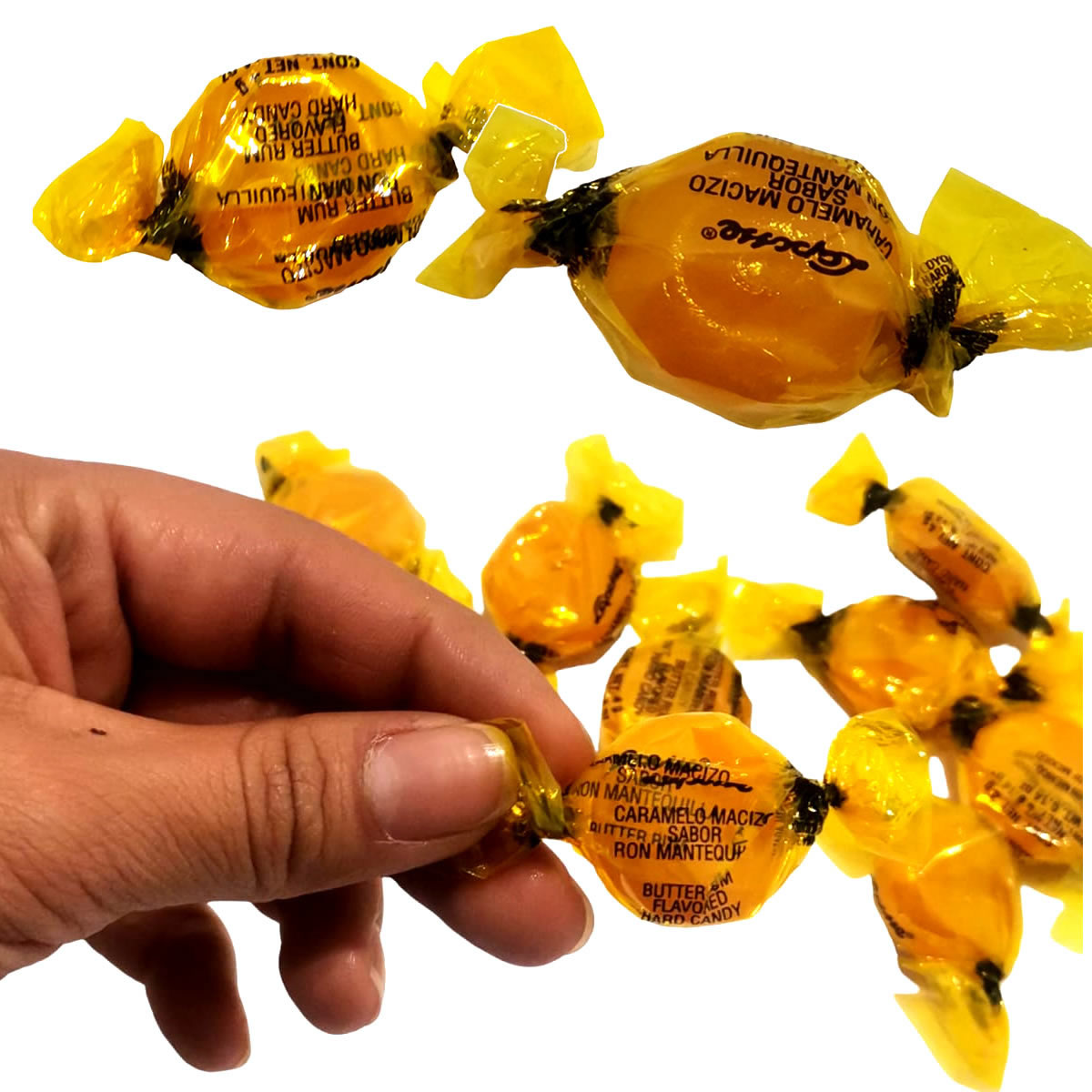 Laposse Caramelo Macizo Sabor Ron Mantequilla 500gr