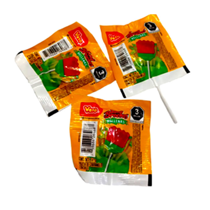 Vero Paleta Sandi Brochas Rellenas 40 Piezas – Dulceria tobi