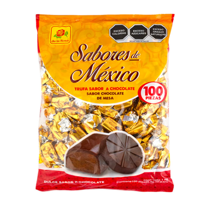 Sabores De México Trufa Con Sabor A Chocolate 100pz