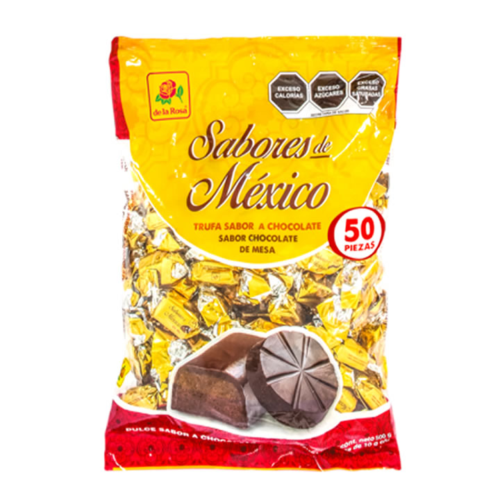 Sabores De México Trufa Con Sabor A Chocolate 50pz